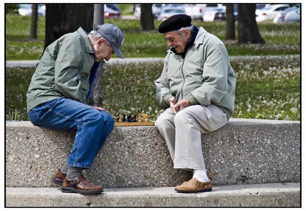 Old men playing chess