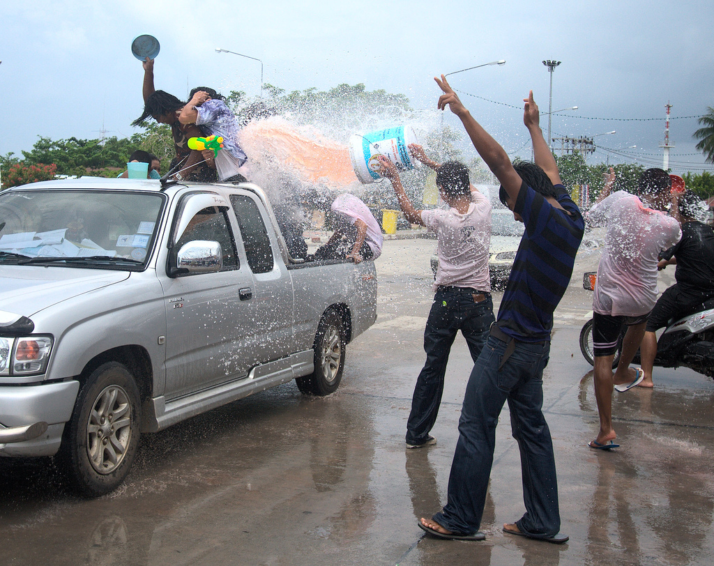 Songkran attack!