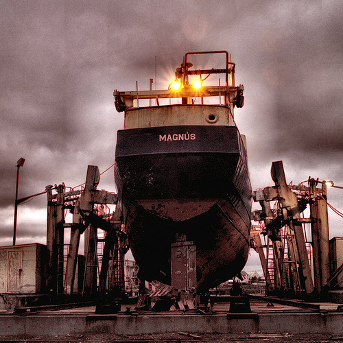 Ship in dock 